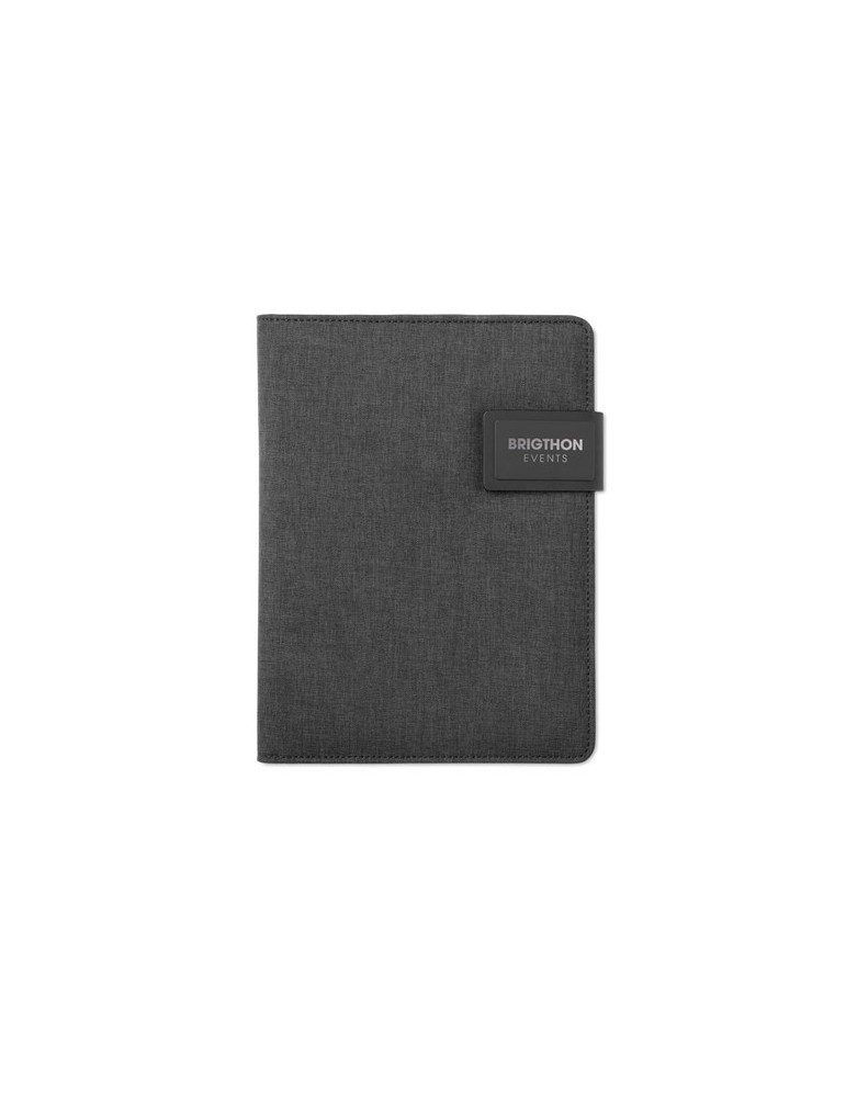 Conférencier A5 et Powerbank POWERNOTY - Objets Publicitaires