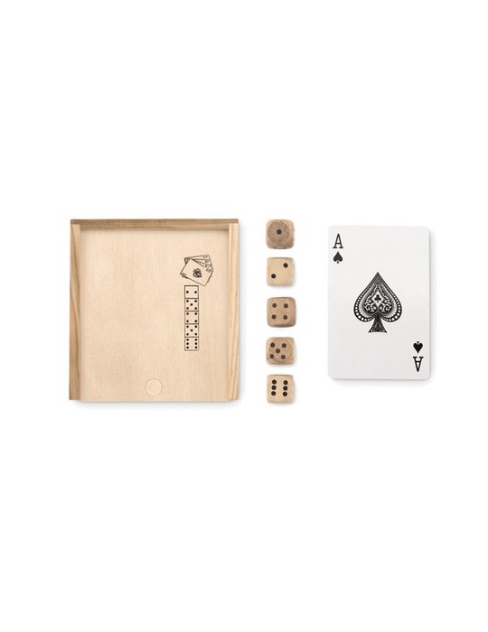Cartes à Jouer et 5 Dés LAS VEGAS - Offrez du Fun Personnalisée pas cher