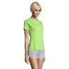 T-shirt Femme Personnalisé Sportif 140g - Sporty Women Matières : PET Taille textile : S Couleurs : vert pomme objet promotionne