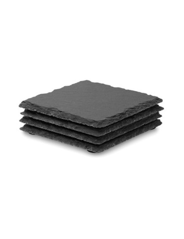 Sous-verres en ardoise SLATE4 - Objets Publicitaires