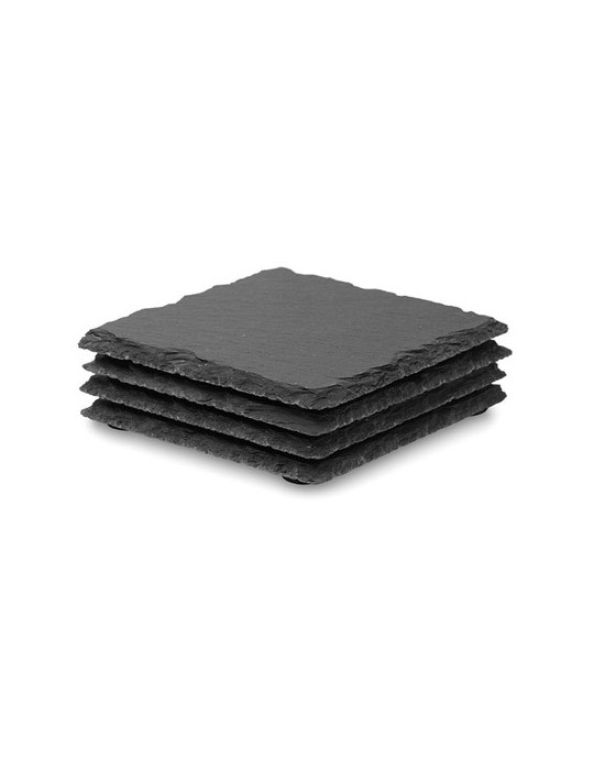 Sous-verres en ardoise SLATE4 - Objets Publicitaires