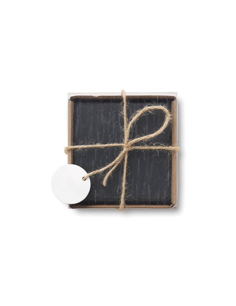 Sous-verres en ardoise SLATE4 - Objets Publicitaires