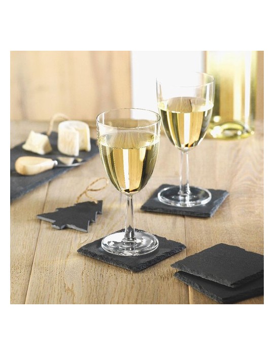 Sous-verres en ardoise SLATE4 - Objets Publicitaires