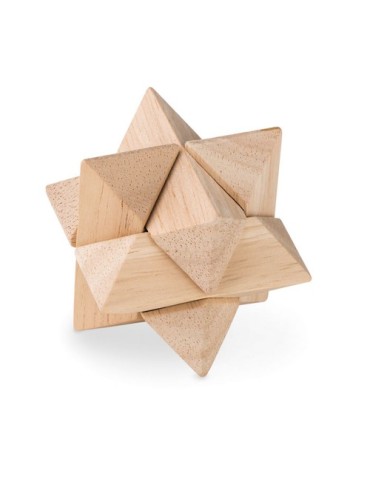 Casse-tête Étoile en Bois Personnalisé - Star Brain Teaser pas cher 2