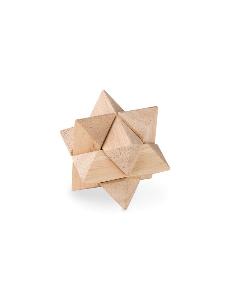 Casse-tête Étoile en Bois Personnalisé - Star Brain Teaser pas cher