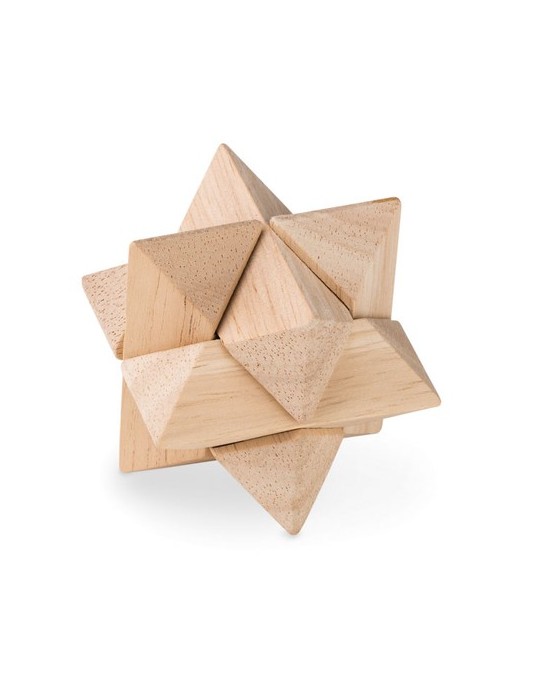 Casse-tête Étoile en Bois Personnalisé - Star Brain Teaser pas cher
