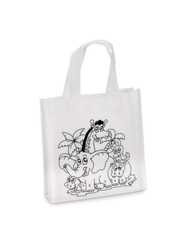 Mini sac shopping à colorier Personnalisé SHOOPIE - pas cher 2