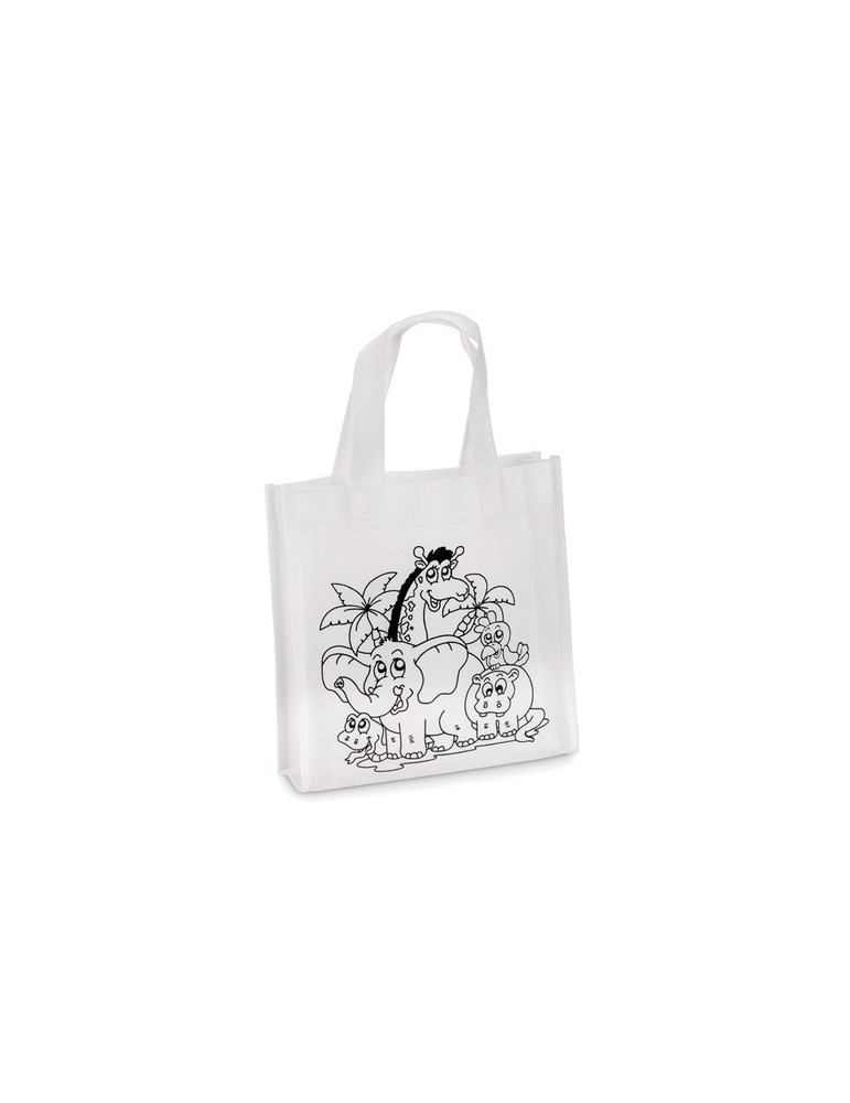 Mini sac shopping à colorier Personnalisé SHOOPIE - pas cher