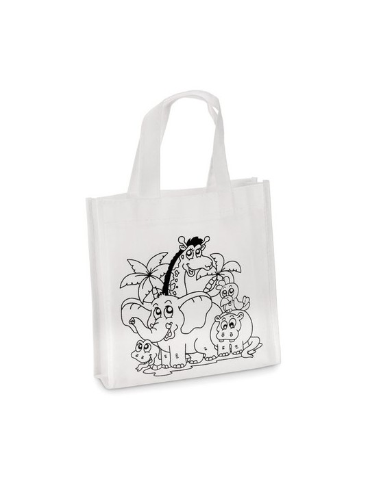 Mini sac shopping à colorier Personnalisé SHOOPIE - pas cher