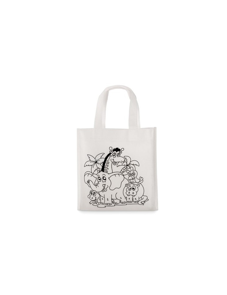 Mini sac shopping à colorier Personnalisé SHOOPIE - pas cher