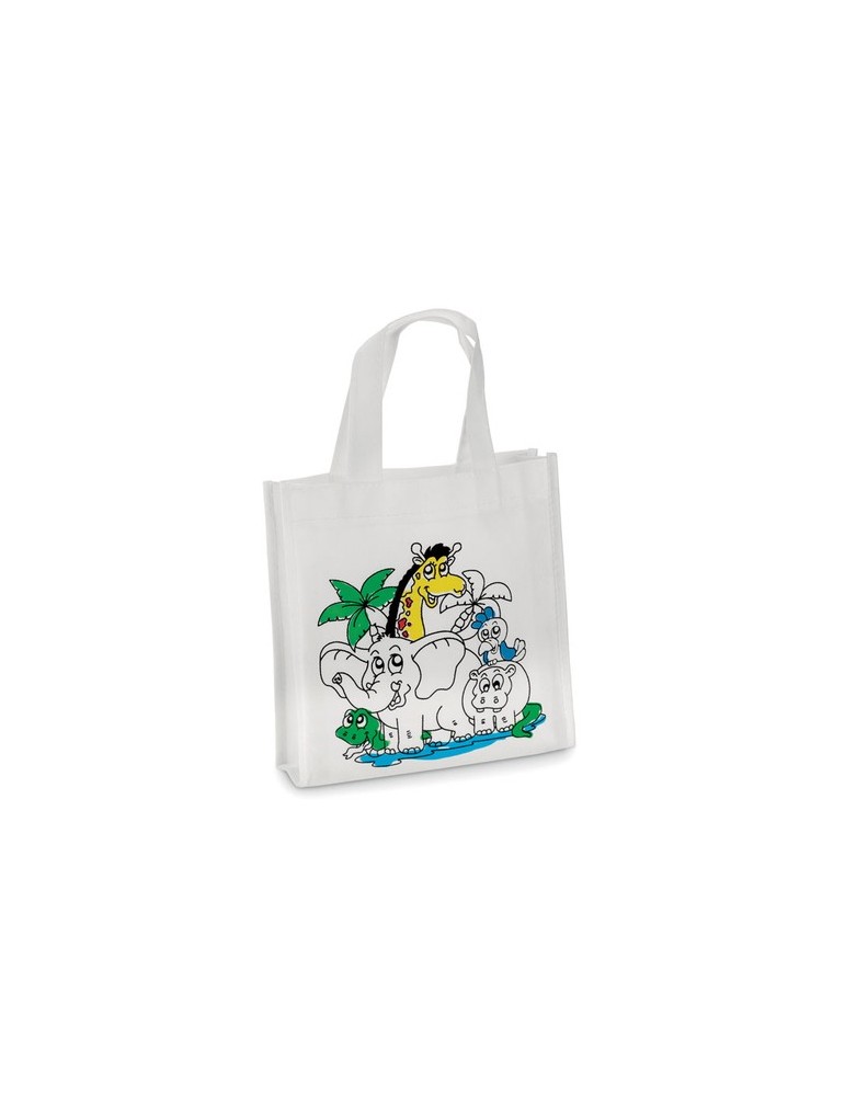Mini sac shopping à colorier Personnalisé SHOOPIE - pas cher