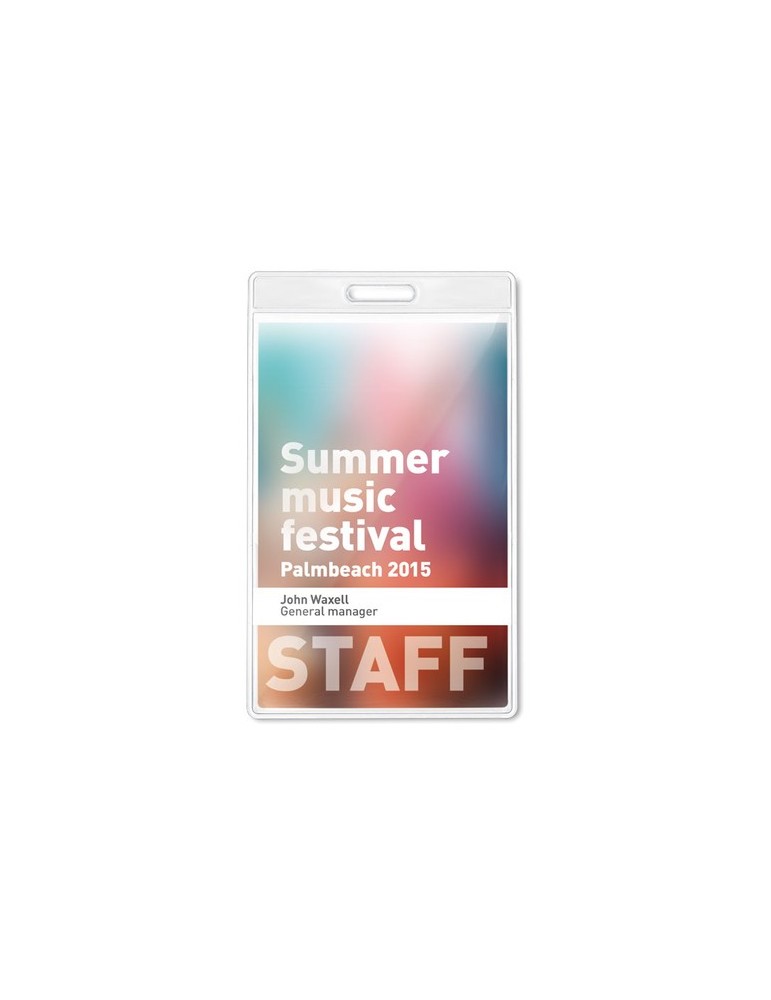 Badge Publicitaire Personnalisable - 7,5x12,5cm