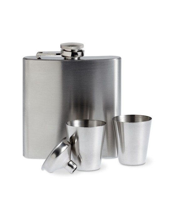 Flacon de poche Personnalisé SLIMMY FLASK SET - Idéal pour vos sorties