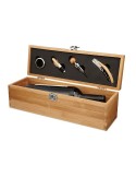 Set à Vin en Bambou Personnalisé TARDOR - Accessoires Offerts pas cher