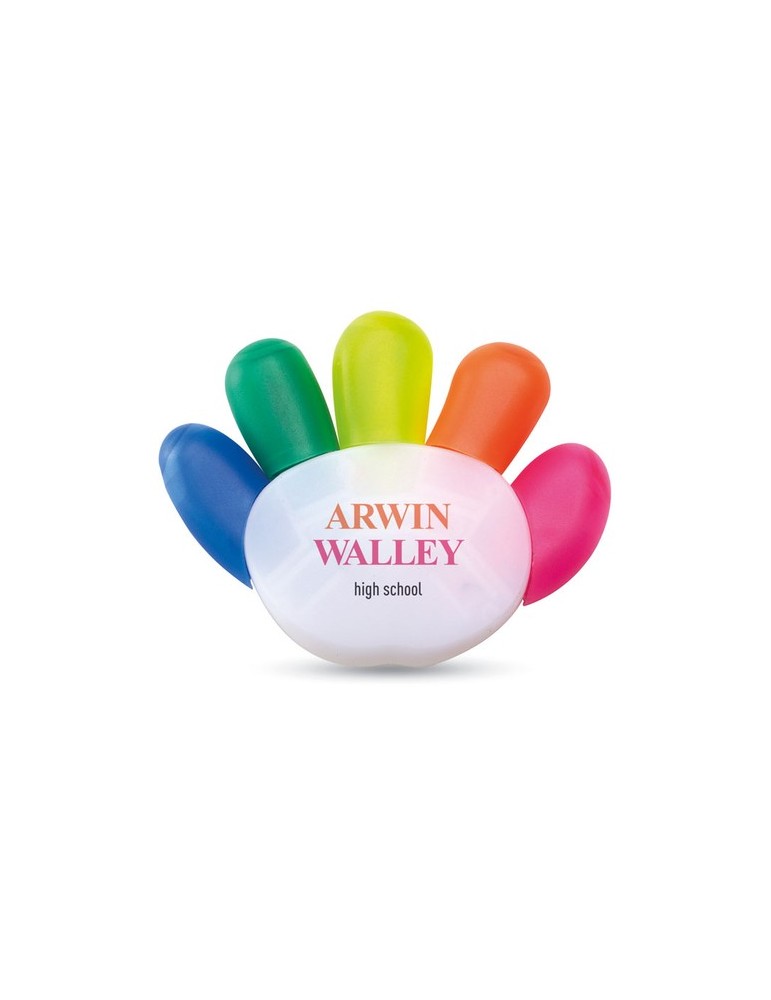 Surligneur Personnalisé 5 Couleurs - Idéal Cadeaux