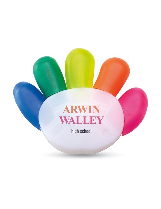 Surligneur Personnalisé 5 Couleurs - Idéal Cadeaux