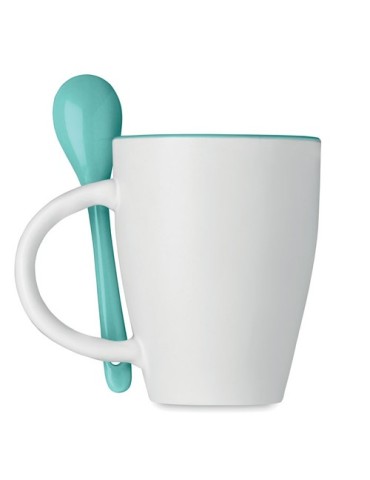 Mug avec cuillère Personnalisé DUAL 250 ml 2