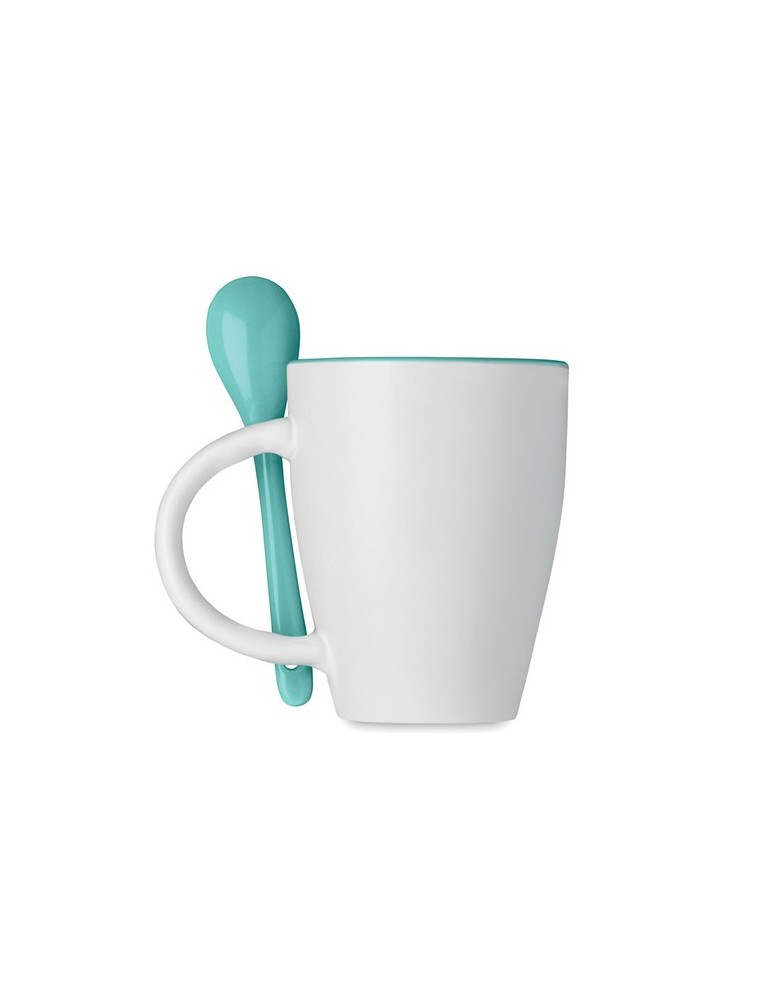 Mug avec cuillère Personnalisé DUAL 250 ml