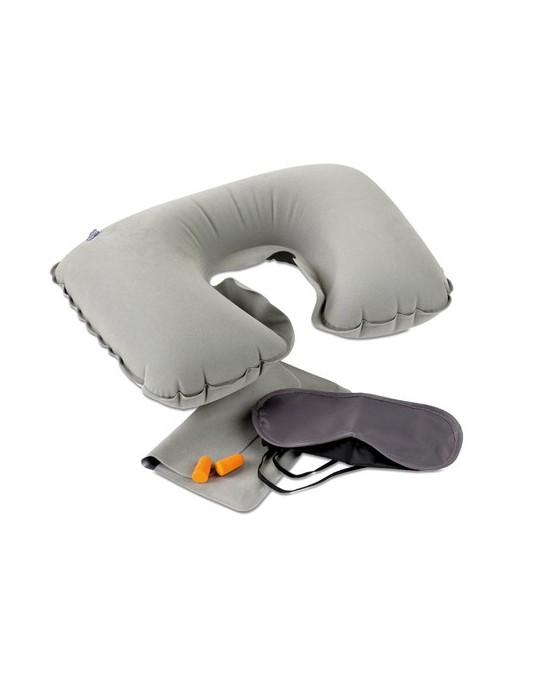 Set Voyage Personnalisé TRAVELPLUS - Oreiller et Masque Confort pas cher