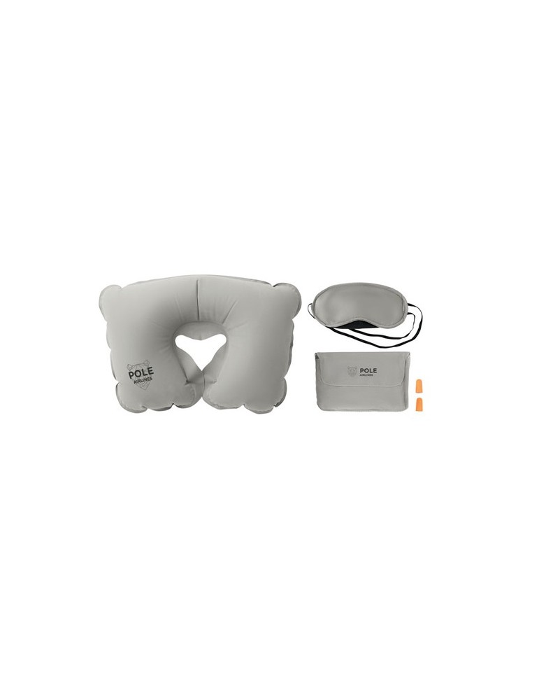 Set Voyage Personnalisé TRAVELPLUS - Oreiller et Masque Confort pas cher