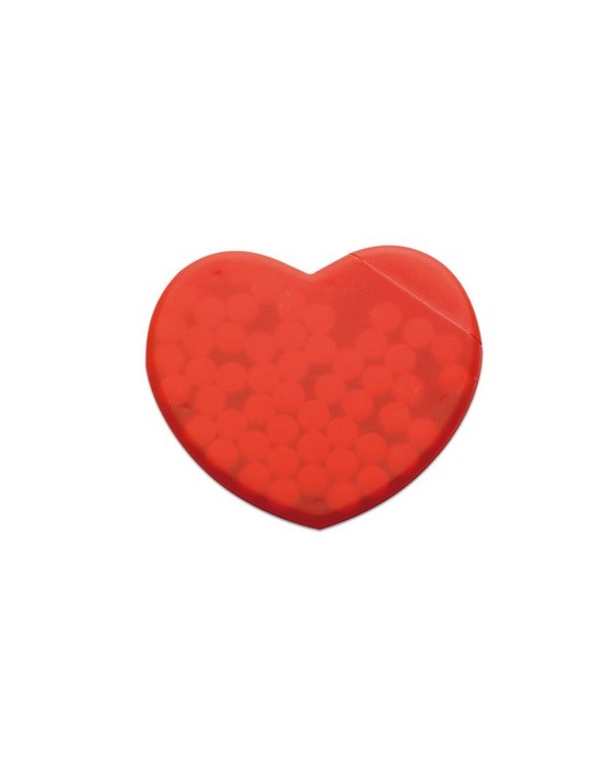 Boîte en Coeur Personnalisée CORAMINT - Objets Publicitaires