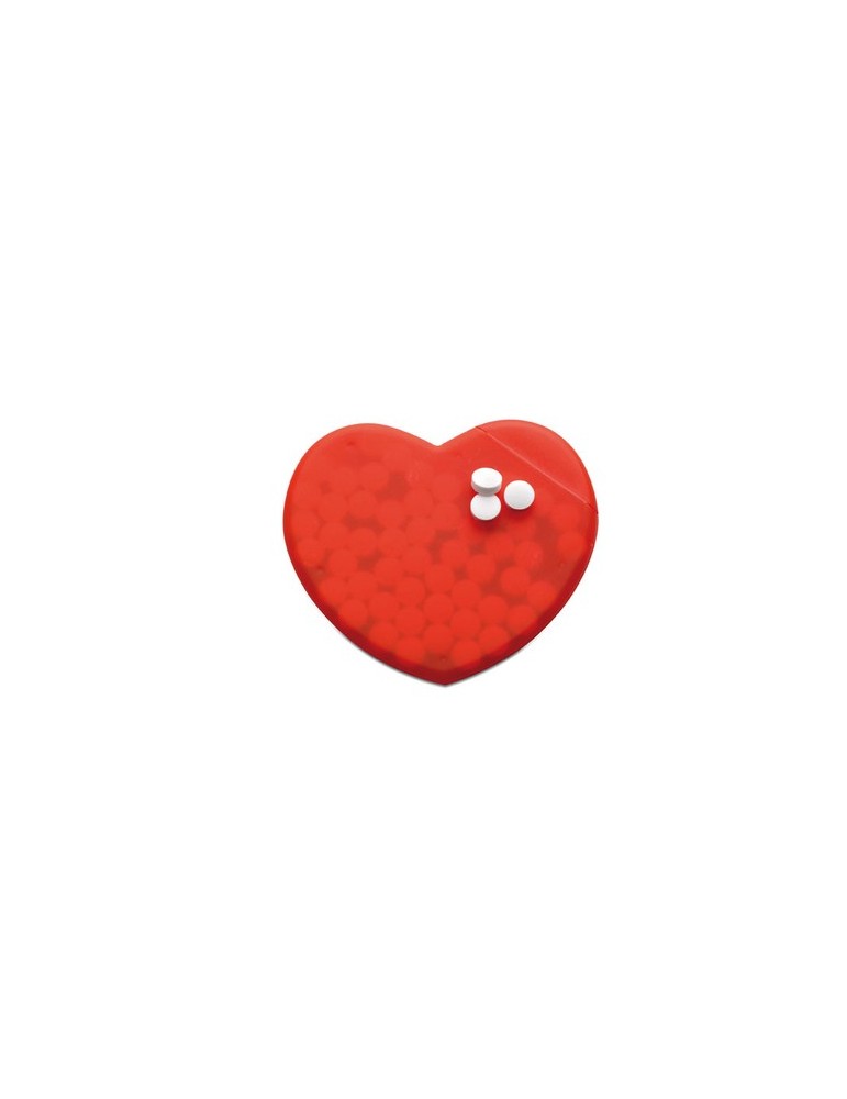 Boîte en Coeur Personnalisée CORAMINT - Objets Publicitaires
