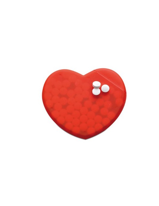 Boîte en Coeur Personnalisée CORAMINT - Objets Publicitaires