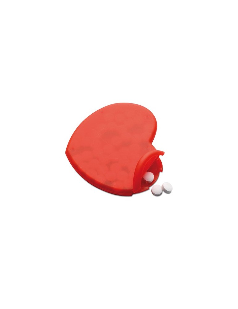 Boîte en Coeur Personnalisée CORAMINT - Objets Publicitaires