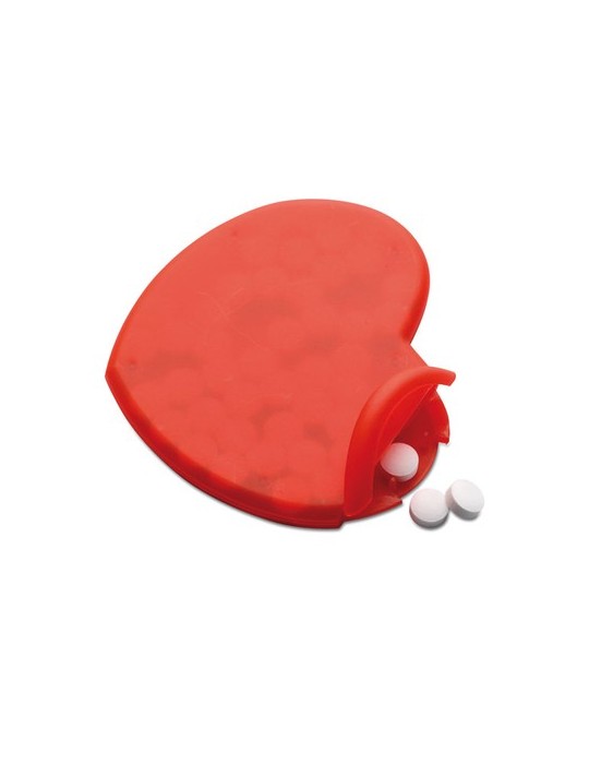 Boîte en Coeur Personnalisée CORAMINT - Objets Publicitaires