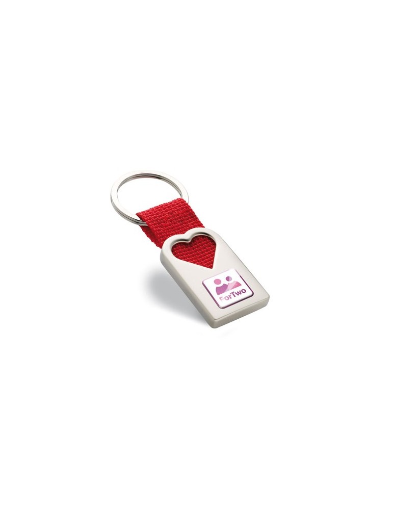Porte-clé en Métal Personnalisé Coeur
