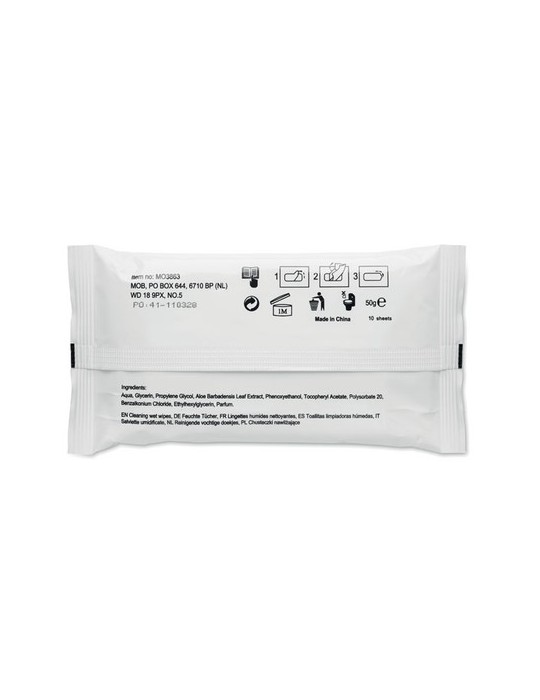 Lingettes Nettoyantes Pratiques Beauté Personnalisées pas cher