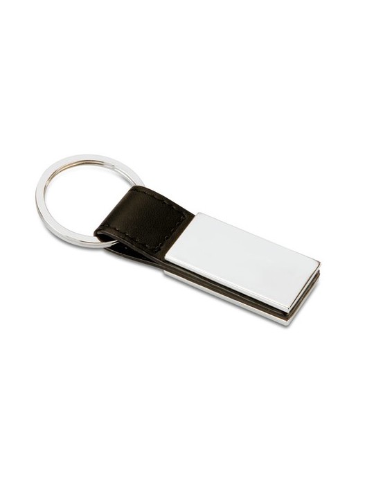 Porte-clés Personnalisable en PU et Métal - RECTANGLO