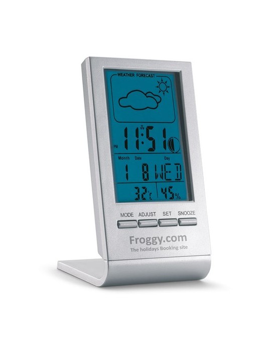 Station Météo LCD Bleu - Objets Publicitaires SKY