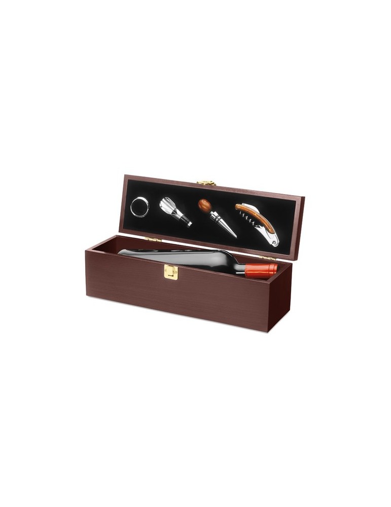 Coffret à vin en bois accessoire élégant personnalisée pas cher - COSTIERES