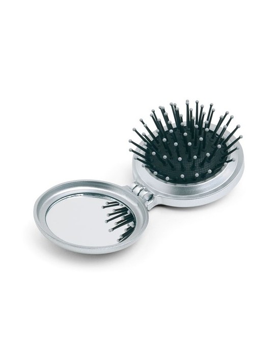 Brosse/miroir pliable accessoire pratique personnalisée pas cher - B BEAUTY