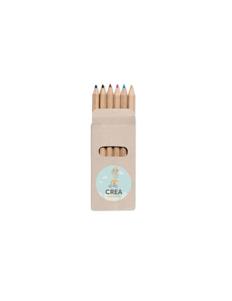 Crayons de couleur objets publicitaires - ABIGAIL