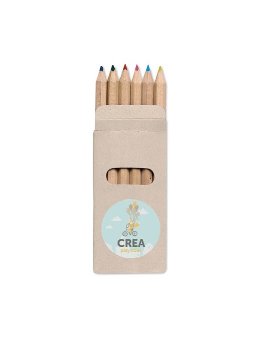 Crayons de couleur objets publicitaires - ABIGAIL