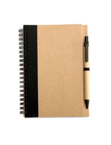 Bloc-notes recyclé avec stylo personnalisé 2