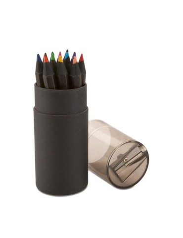 Crayons de Couleurs Noirs : Objets Publicitaires BLOCKY