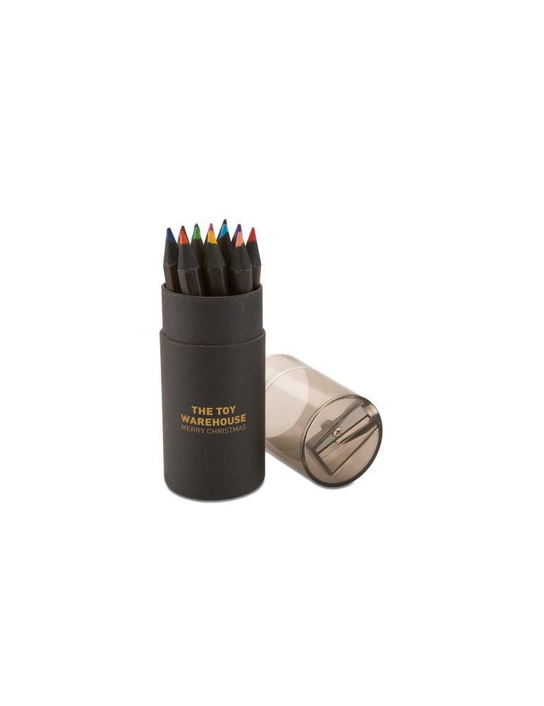 Crayons de Couleurs Noirs : Objets Publicitaires BLOCKY