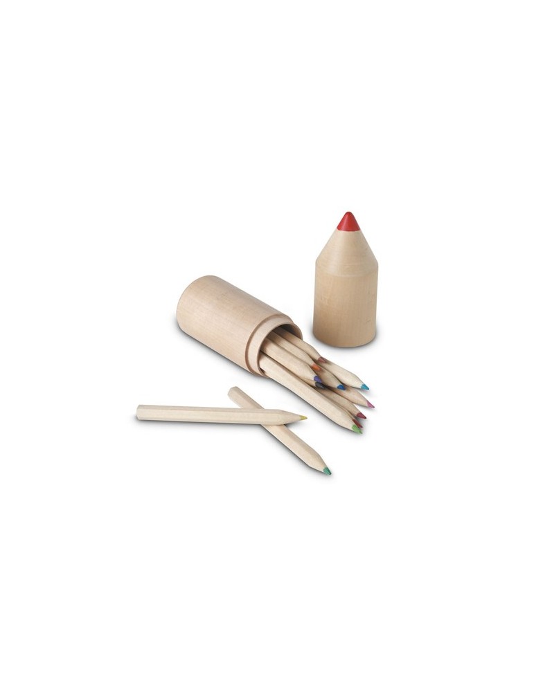 Set de 12 Crayons Personnalisés : Objets Publicitaires COLORET