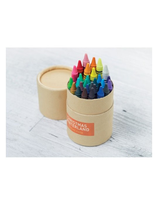 Étui 30 Crayons Cire Personnalisé : Idéal pour Offrir STRIPER pas cher
