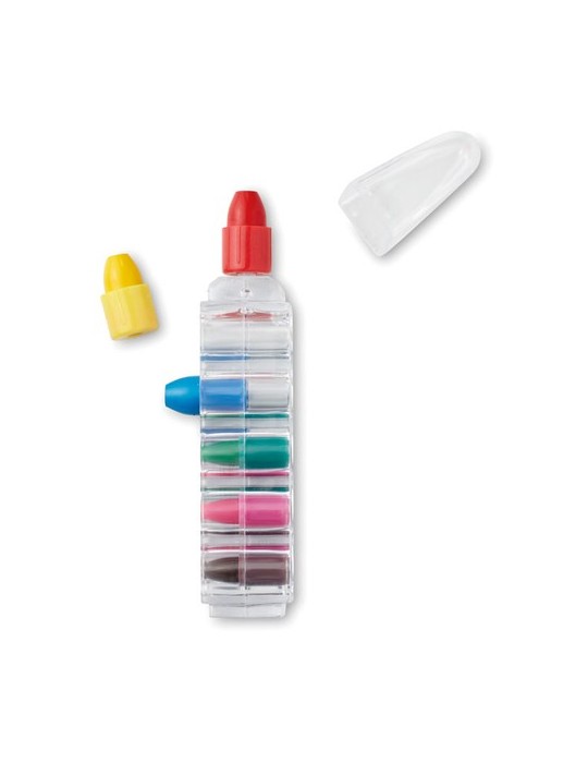 Set de Crayons Personnalisés : Peint/Cire MAGIC