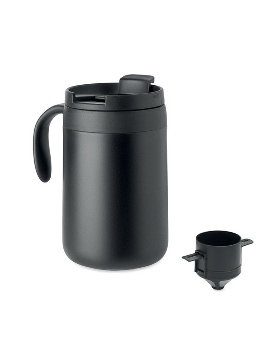 CAFETITO Mug double paroi filtre à café
