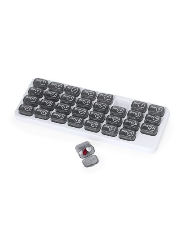 Pilulier Mensuel Organisateur Personnalisé - Stexio Couleurs : gris