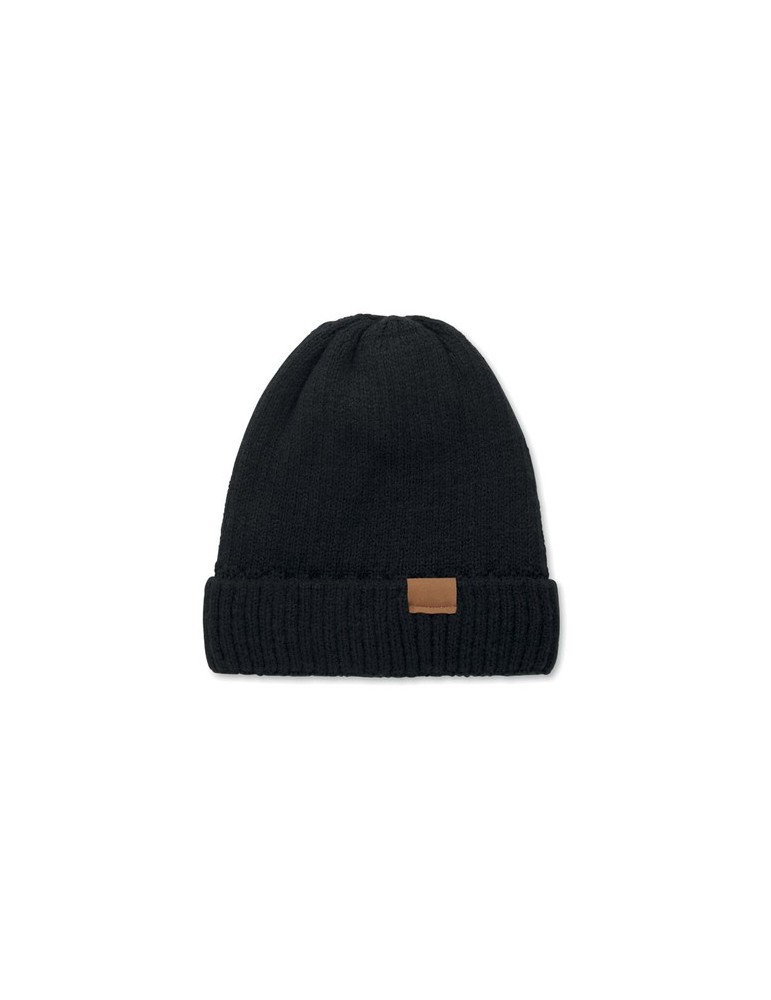 PUNTOS Bonnet tricoté avec revers
