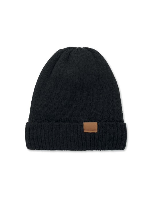 PUNTOS Bonnet tricoté avec revers