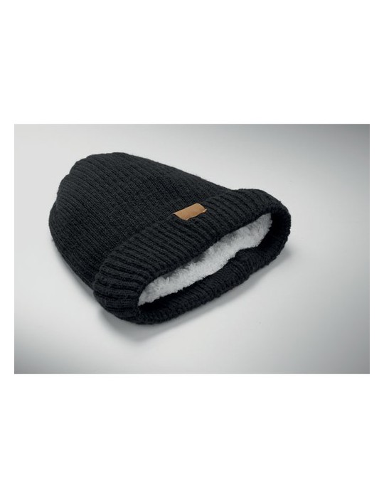 PUNTOS Bonnet tricoté avec revers