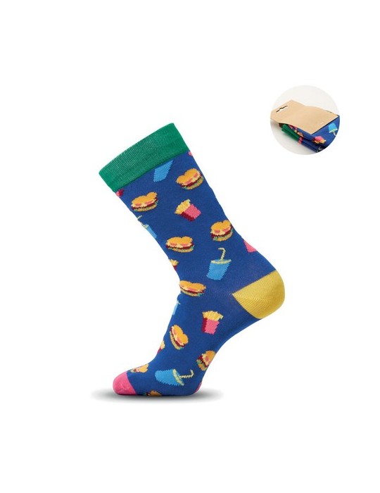 FUNNY M Chaussettes motifs amusants