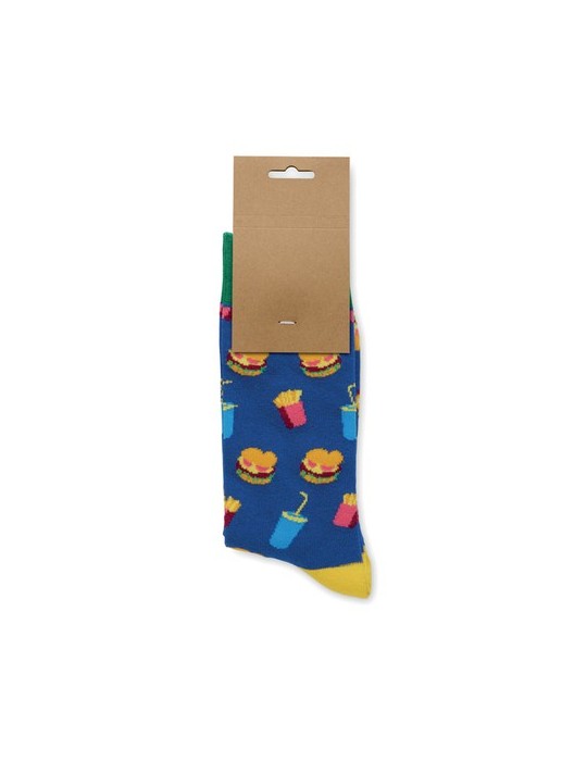 FUNNY M Chaussettes motifs amusants